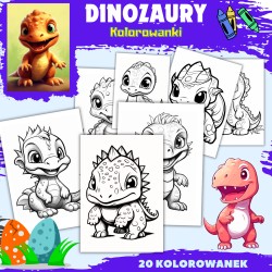 DINOZAURY - Kolorowanki