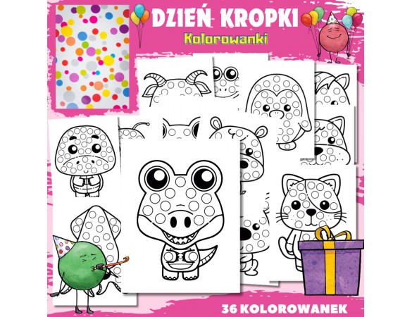 DZIEŃ KROPKI - Kolorowanki