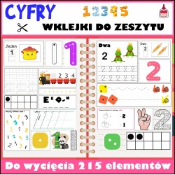 CYFRY - Wklejki Do Zeszytu