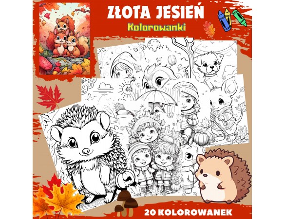 ZŁOTA JESIEŃ - Kolorowanki