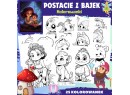 POSTACIE Z BAJEK - Kolorowanki